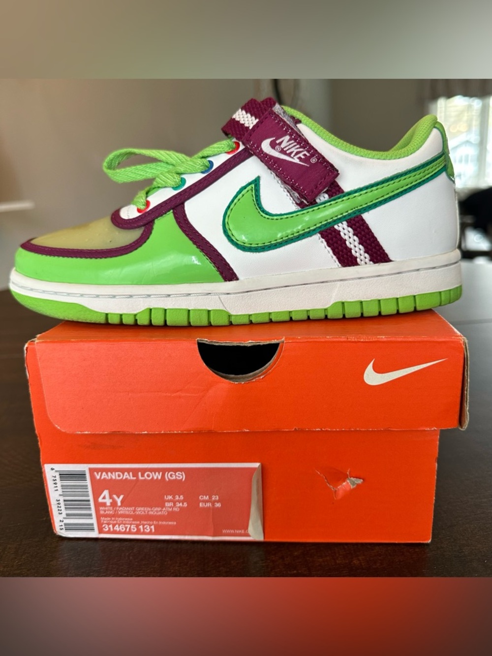 Y2K Youth 2007 Nike Vandal Low Buzz Lightyear Shoes w/Box 314675-131, 4Y